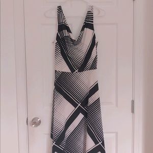 White House Black Market B&W Dress